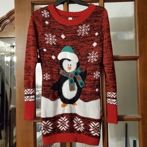 Cute Snowman Sweater Dress